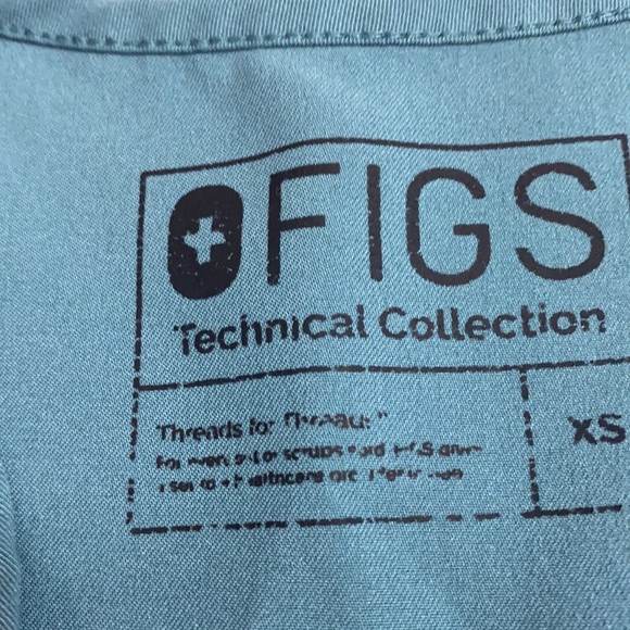 Figs, Casma top, XSmall, Hydrogen Color - Picture 2 of 2